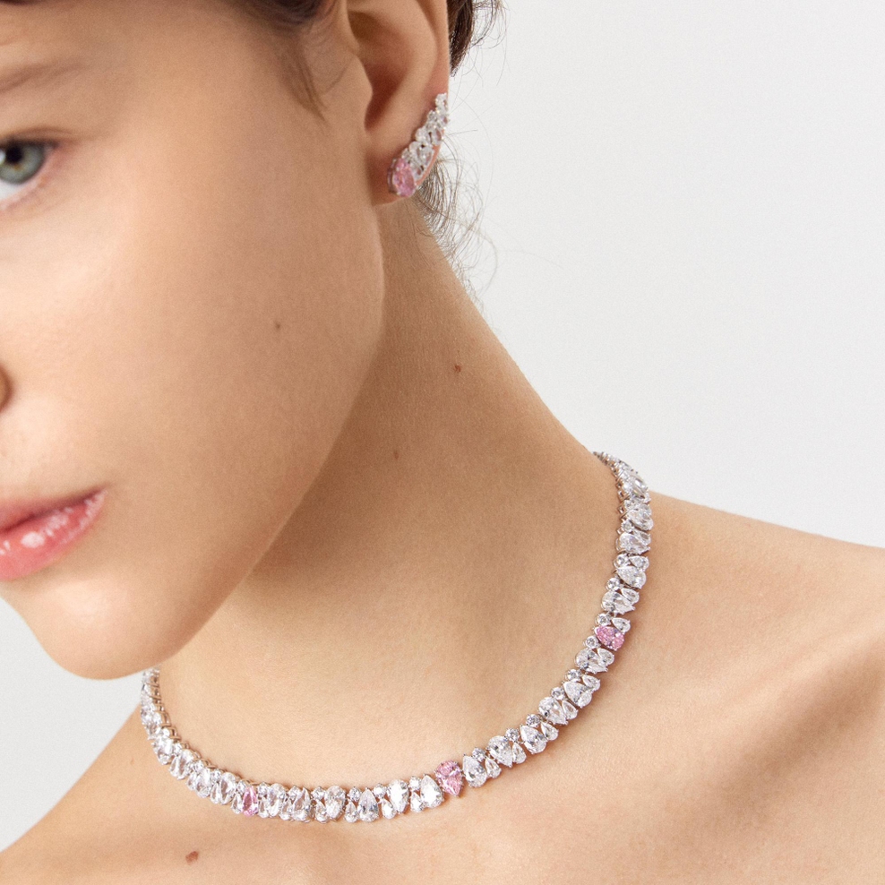 Naszyjnik srebrny z cyrkoniami Ceremonials