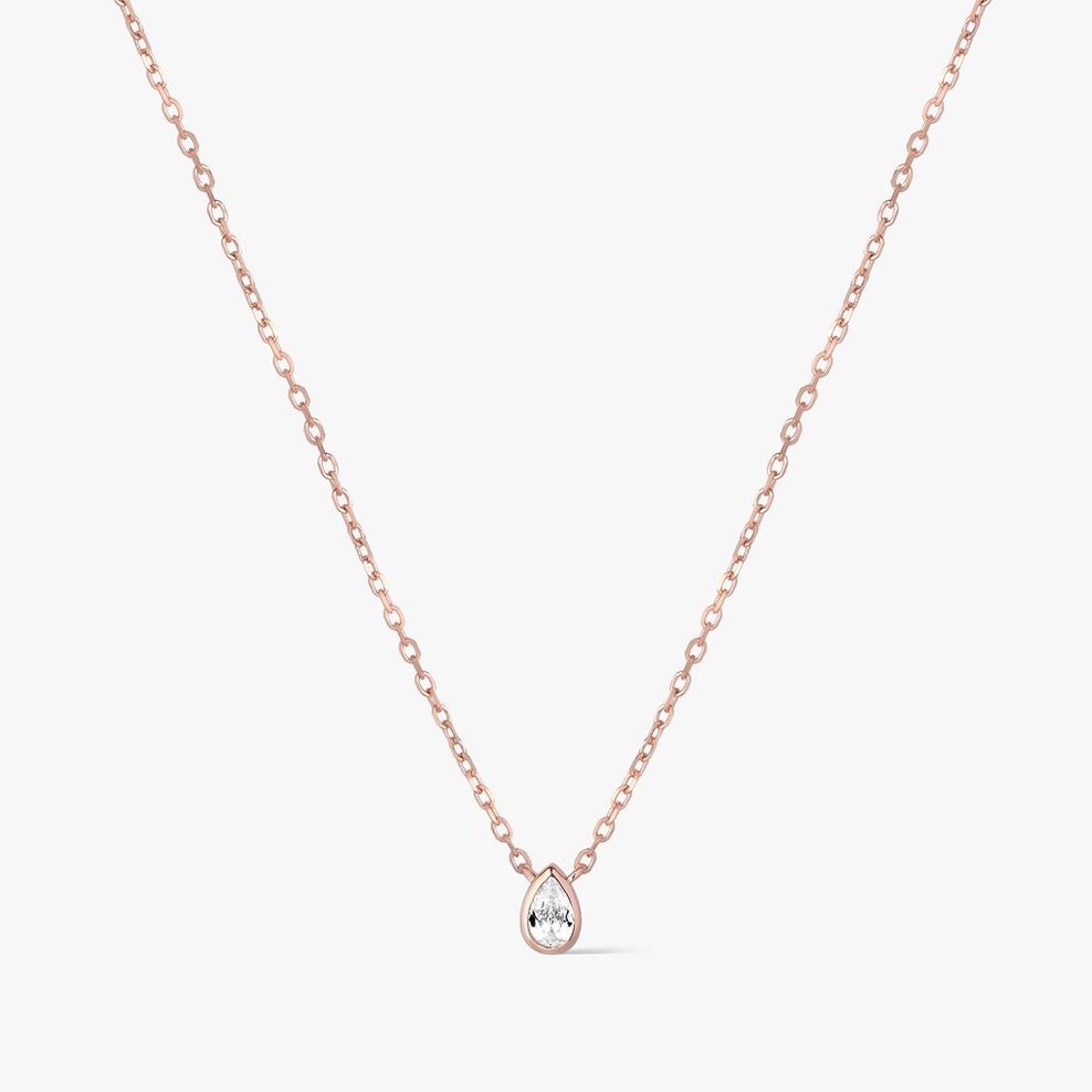 Naszyjnik srebrny z cyrkonią