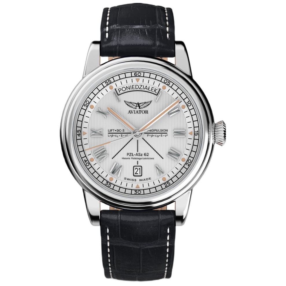 ZEGAREK AVIATOR DOUGLAS DAY-DATE POLSKA EDYCJA