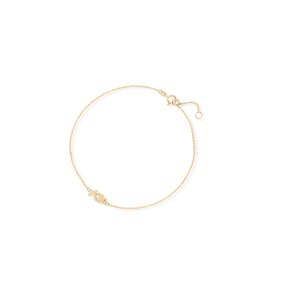 Bransoletka złota literka K