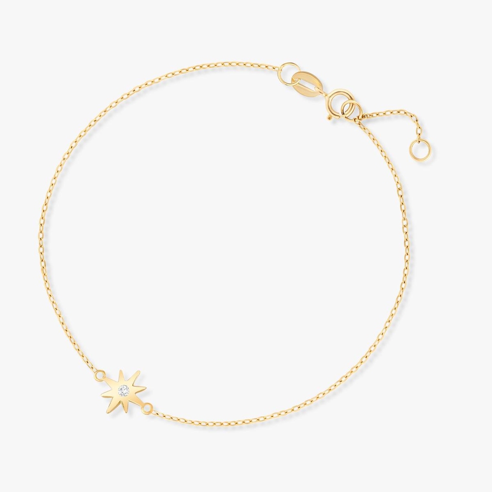 Bransoleta złota z gwiazdką