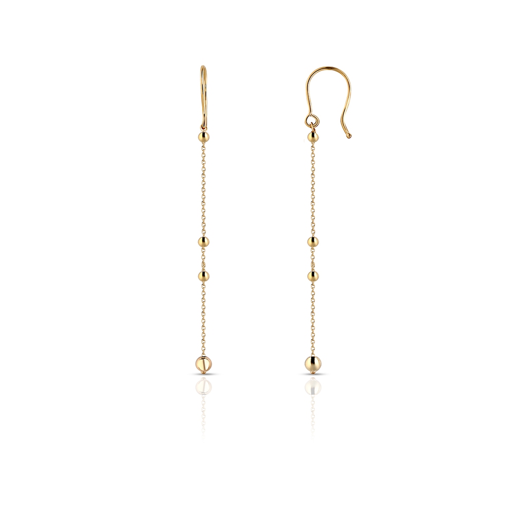 Kolczyki złote wiszące