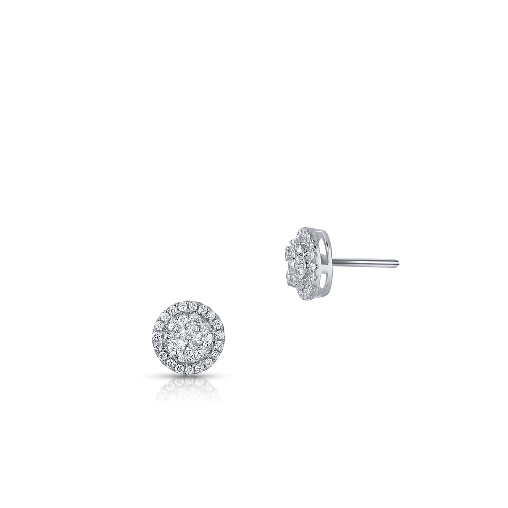 Kolczyki białe złoto z brylantami