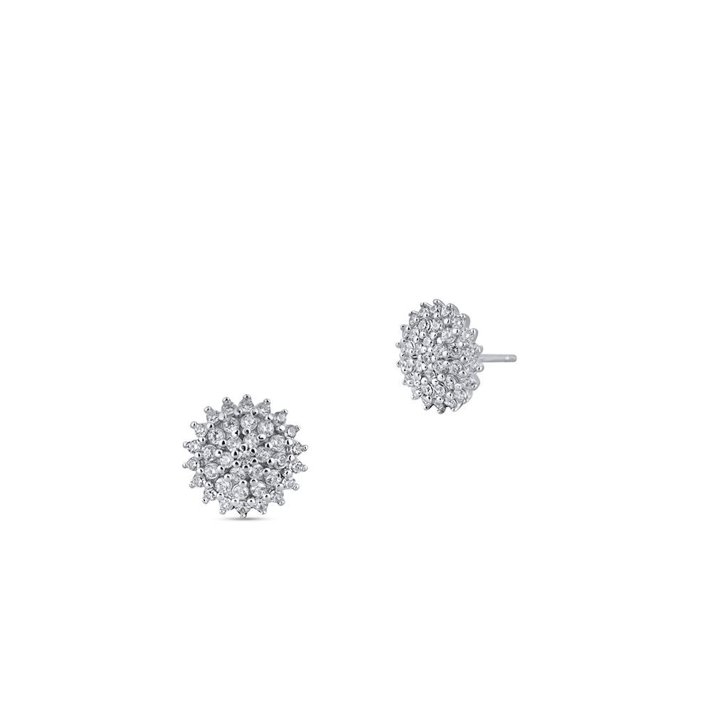 Kolczyki srebrne z cyrkoniami