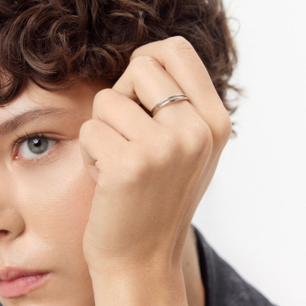 Pierścionek srebrny klasyczny