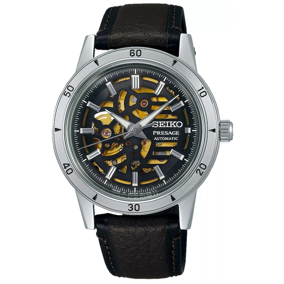 ZEGAREK SEIKO PRESAGE STYLE 60''S SKELETON AUTOMATIC