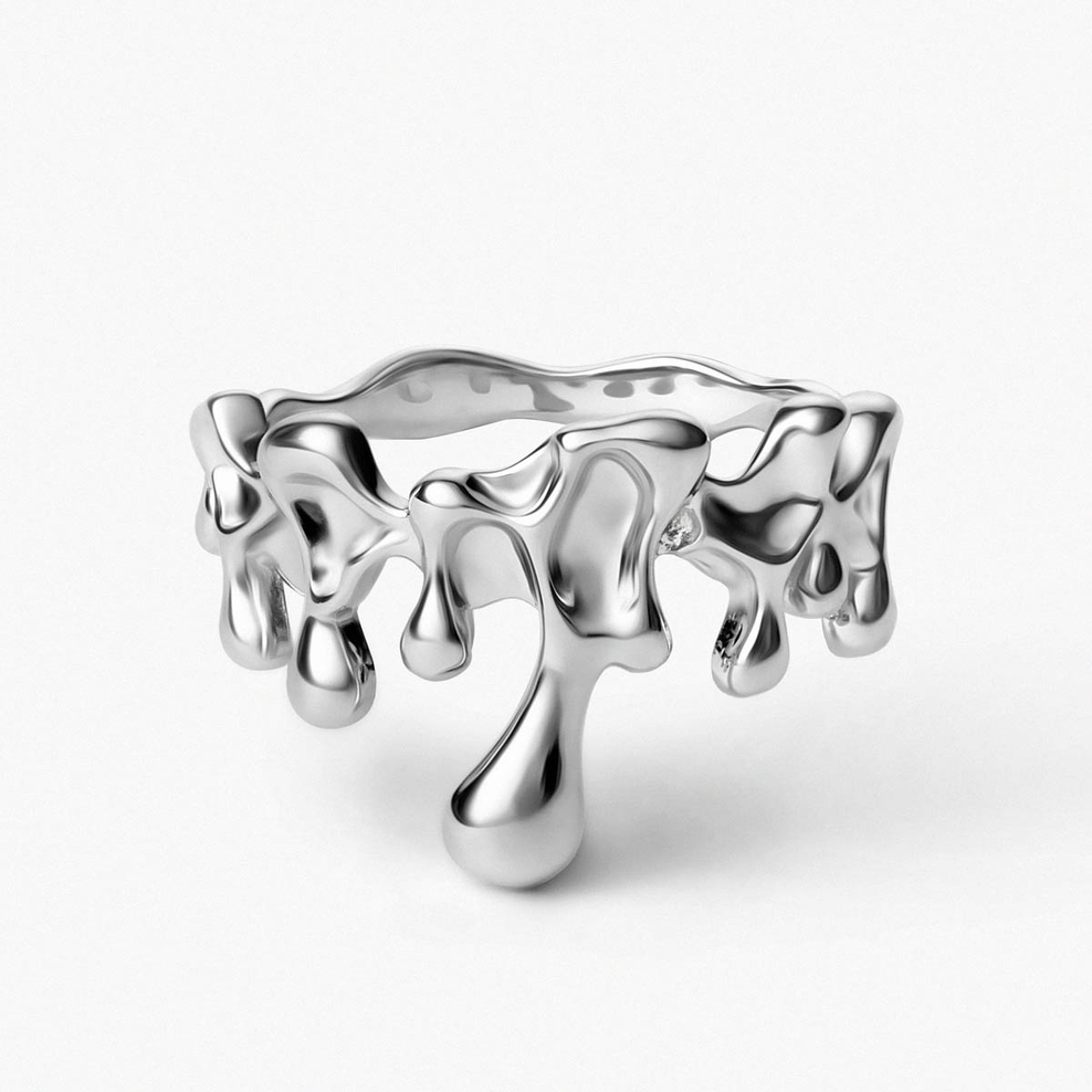 Pierścionek srebrny Modern