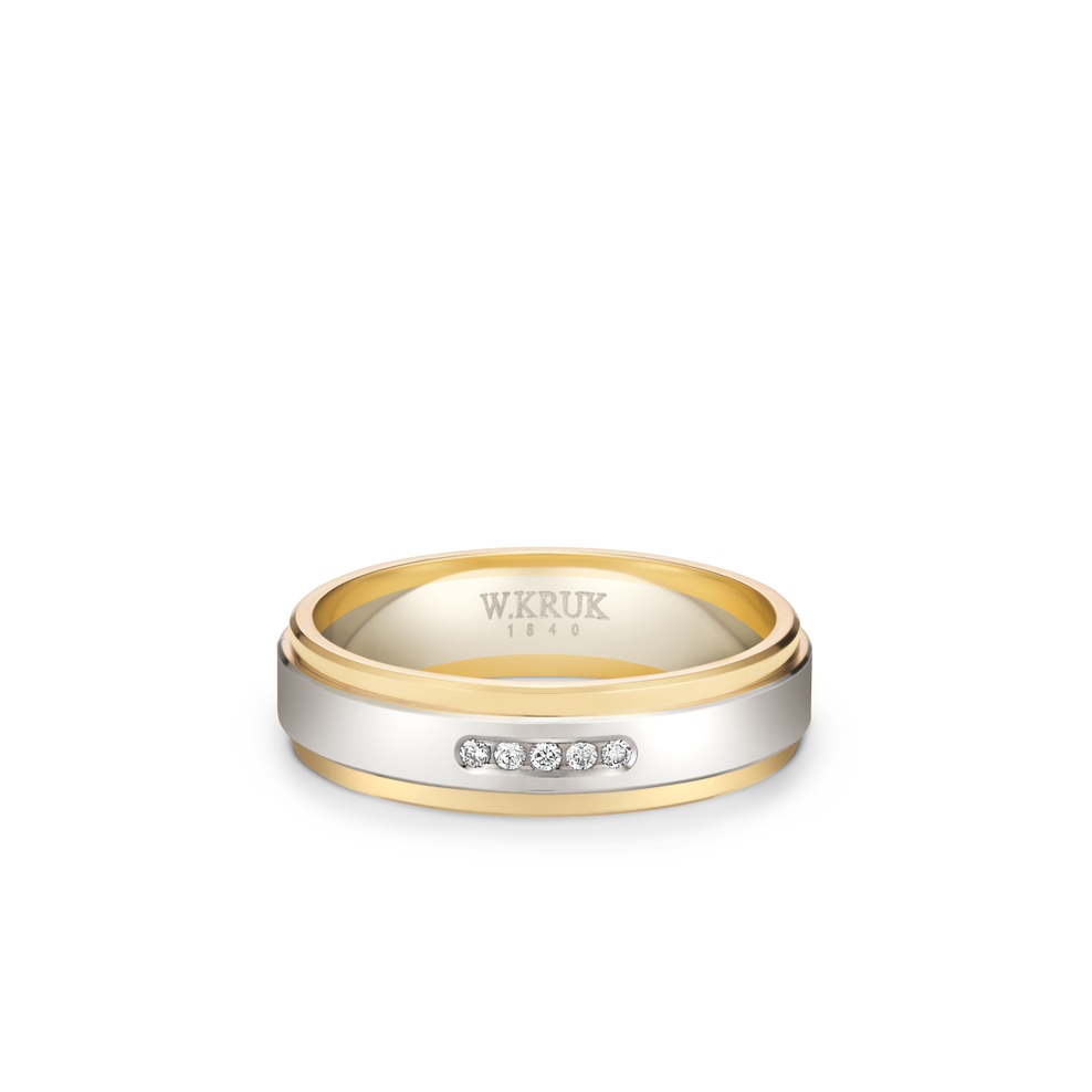 Obrączka złota TOTUS damska