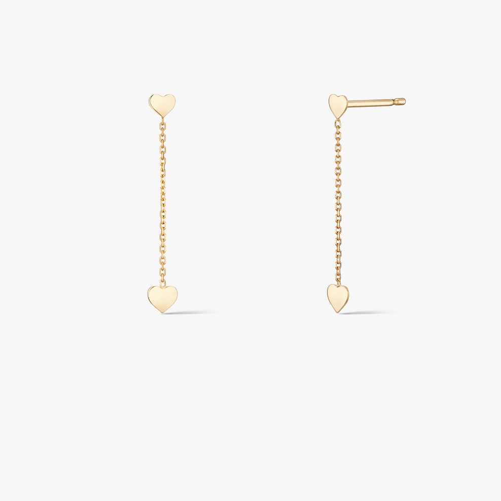 Kolczyki złote Czułość