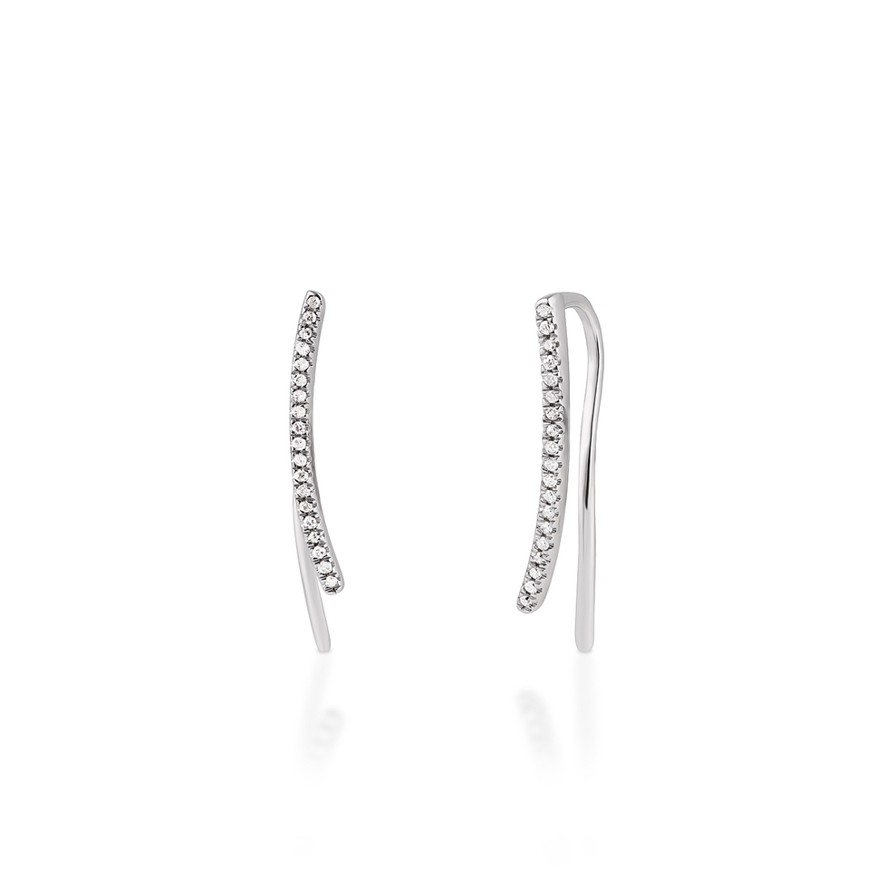 Kolczyki białe złoto z diamentami