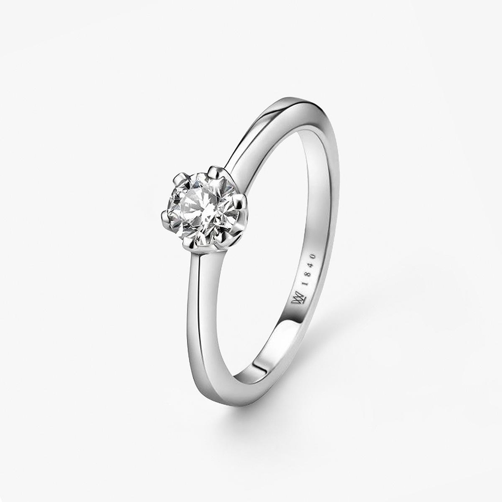 Pierścionek zaręczynowy złoty Jedyny