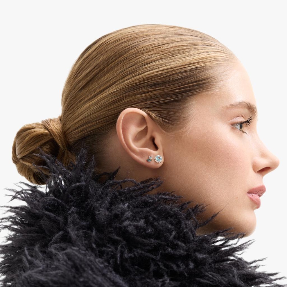 Kolczyki złote z topazem Maria Antonina