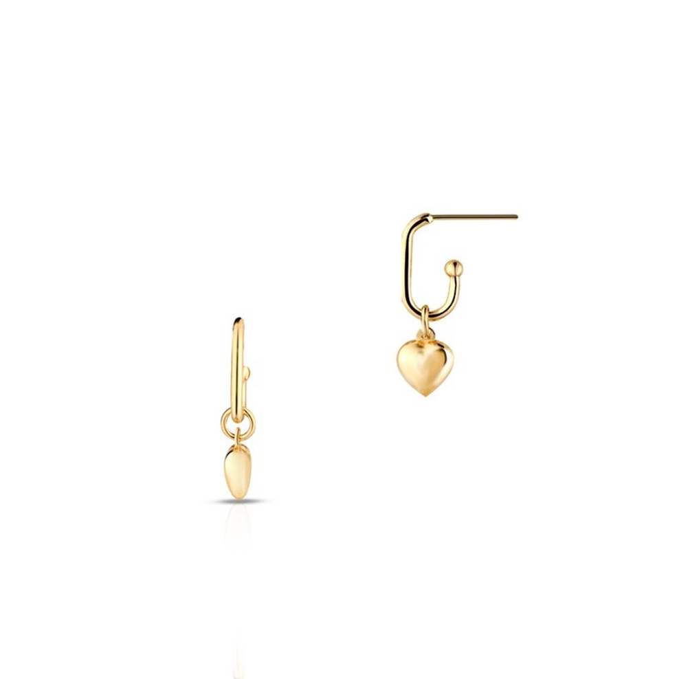 Kolczyki srebrne pozłacane ATELIER