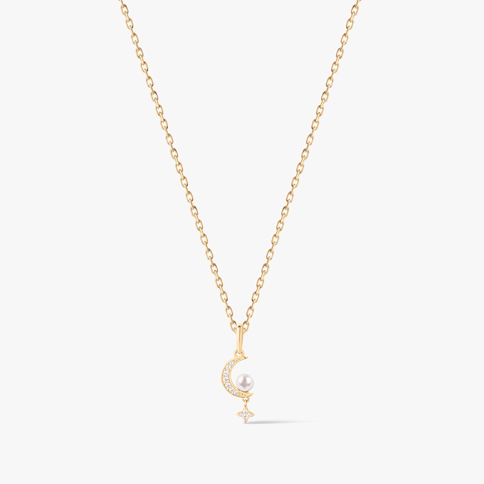 Wisiorek złoty z perłą