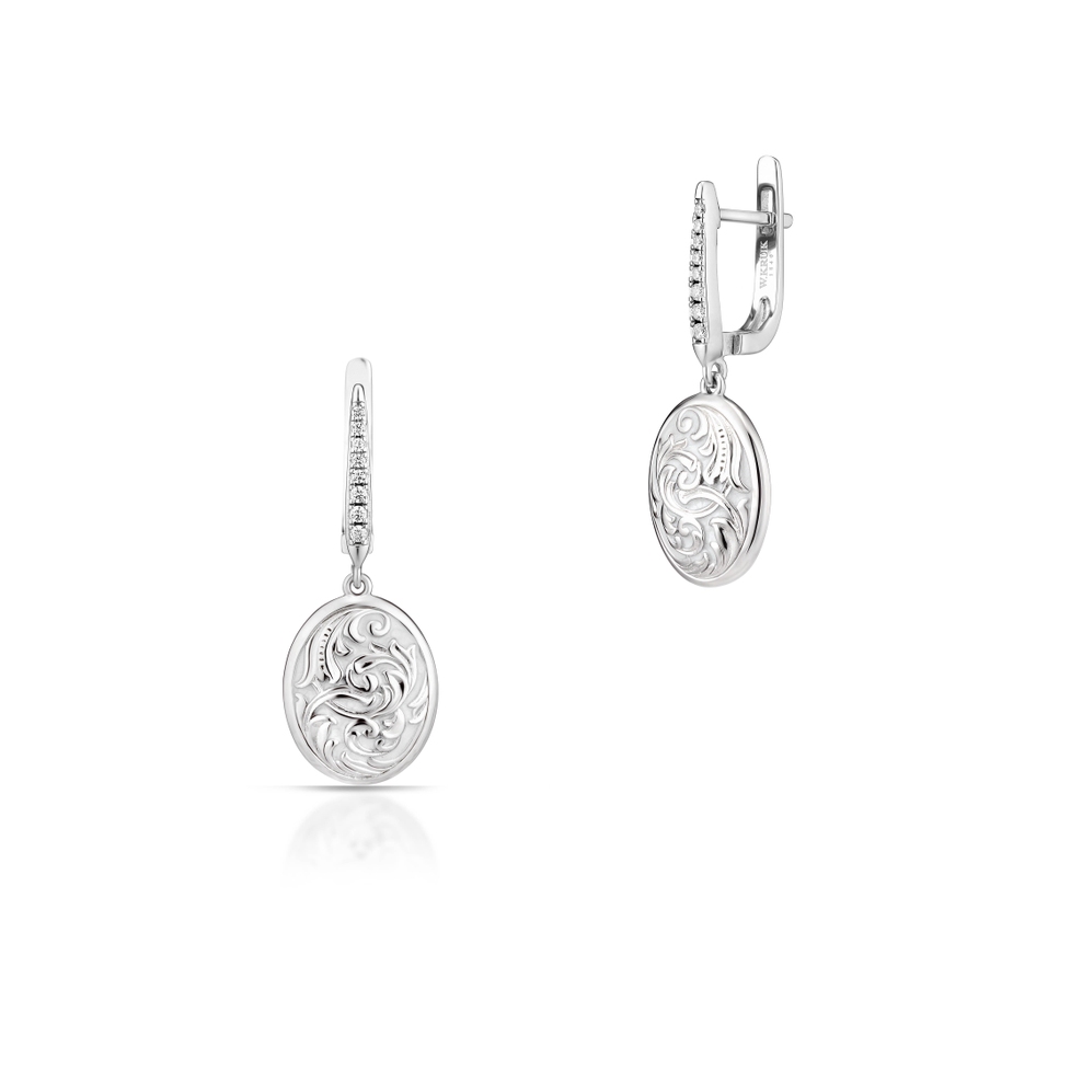 Kolczyki srebrne Baśniowa