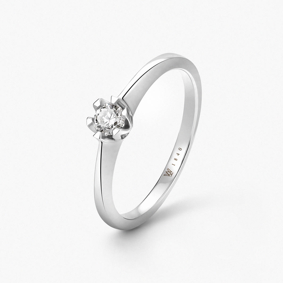 Pierścionek złoty zaręczynowy Jedyny