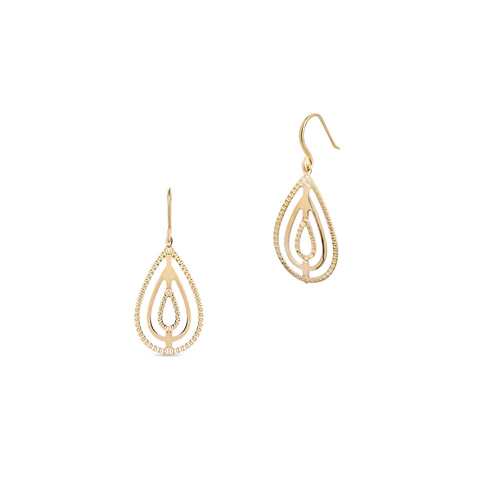 Kolczyki złote ażurowe