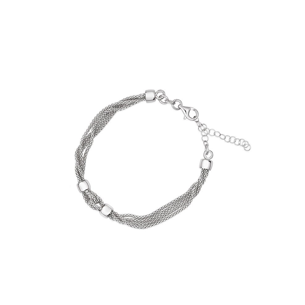 Bransoleta srebrna minimalistyczna