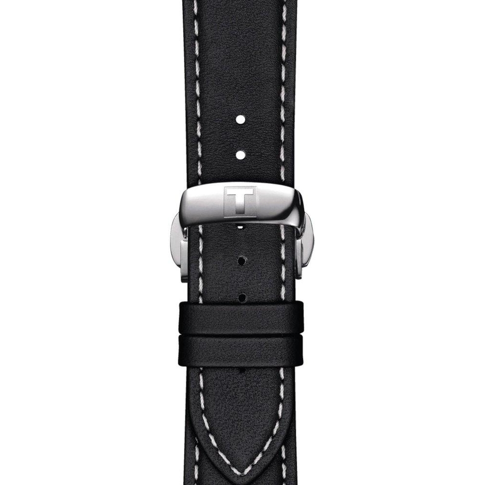 Skórzany czarny pasek Tissot 21 mm