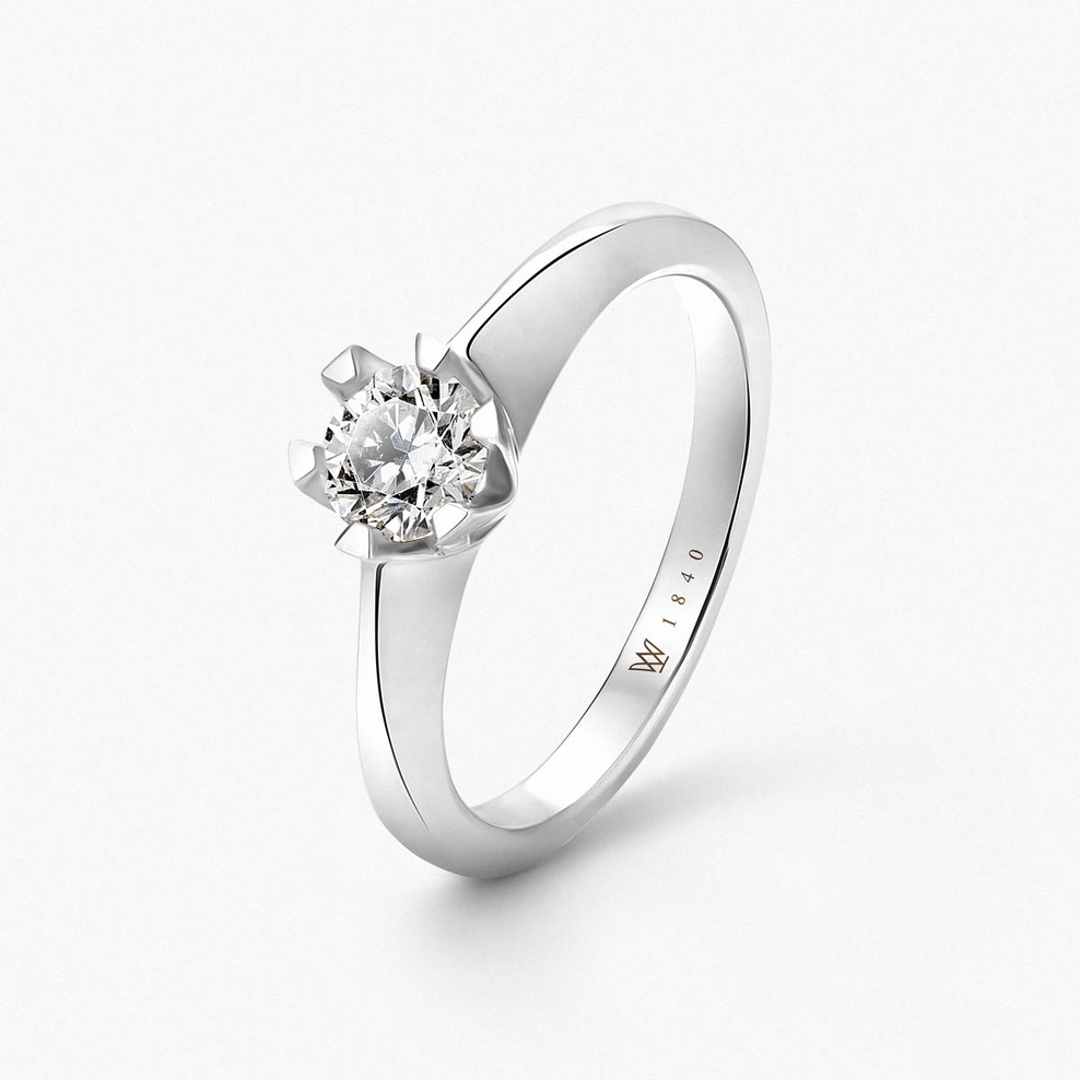 Pierścionek złoty zaręczynowy Jedyny