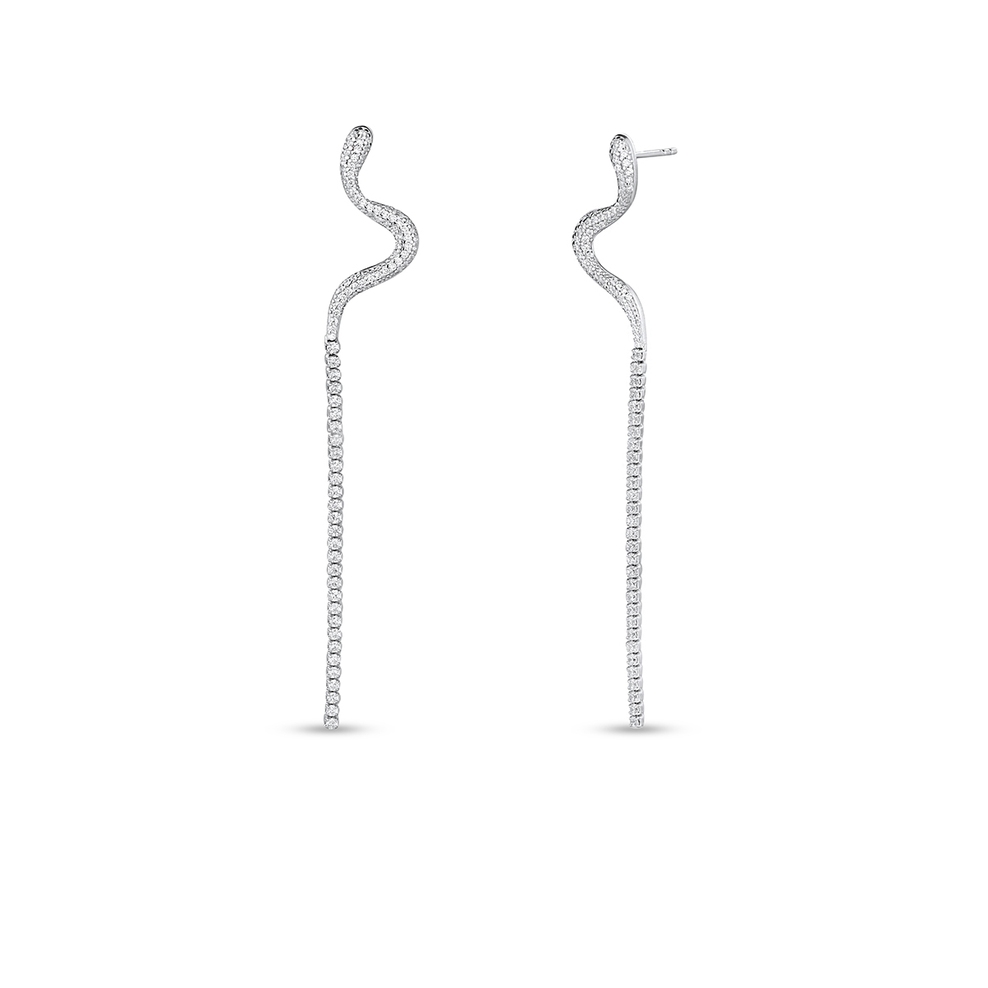 Kolczyki srebrne z cyrkoniami