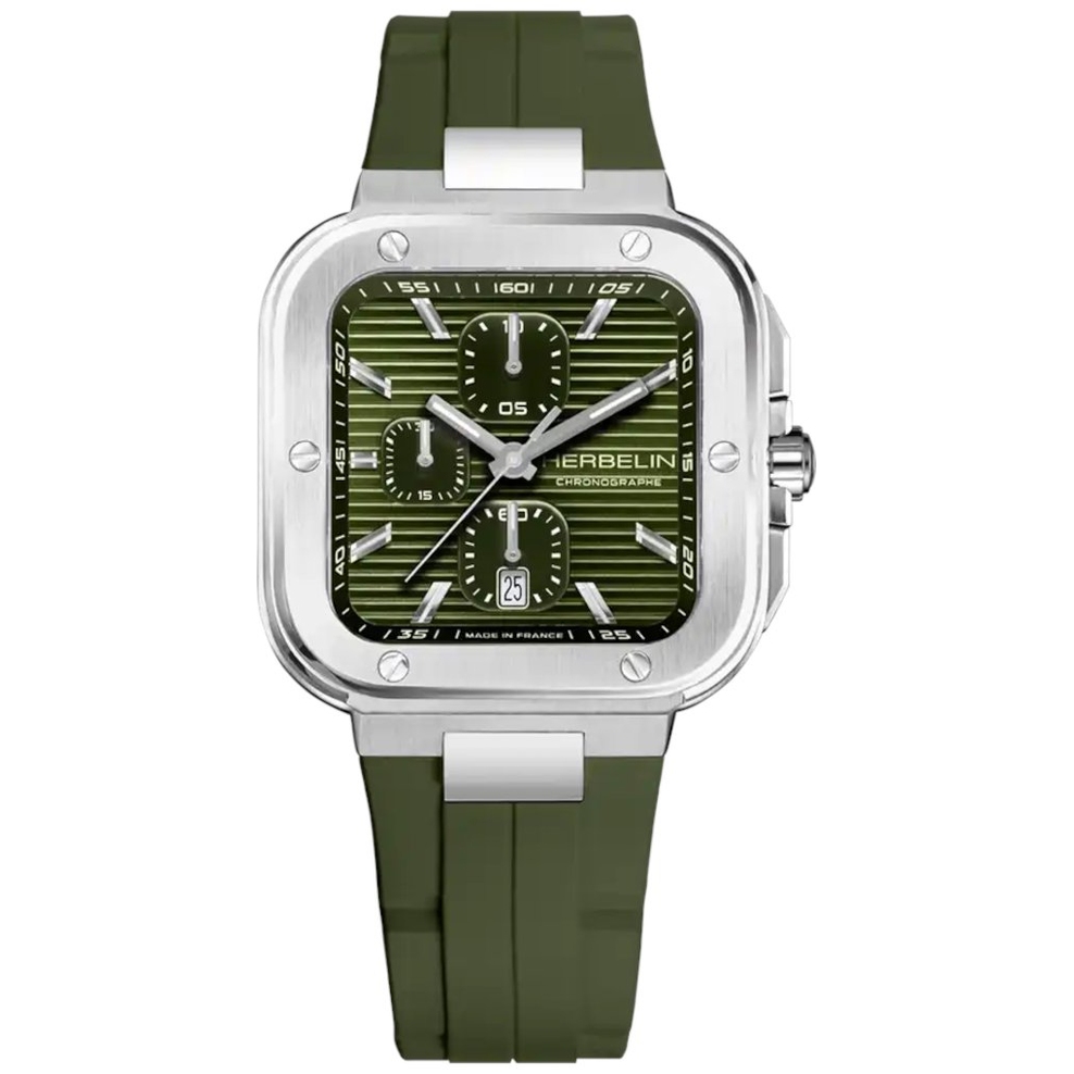 ZEGAREK HERBELIN CAP CAMARAT SQUARE CHRONOGRAPH