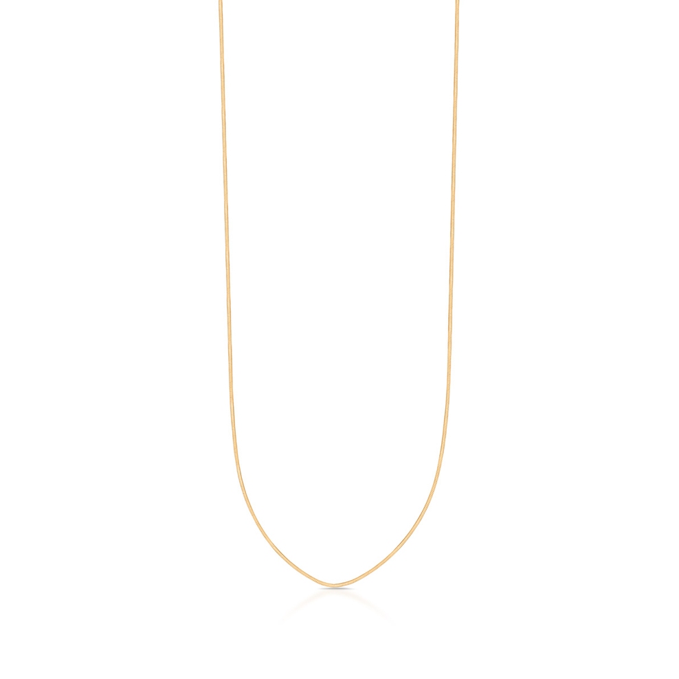 Łańcuszek srebrny pozłacany żmijka