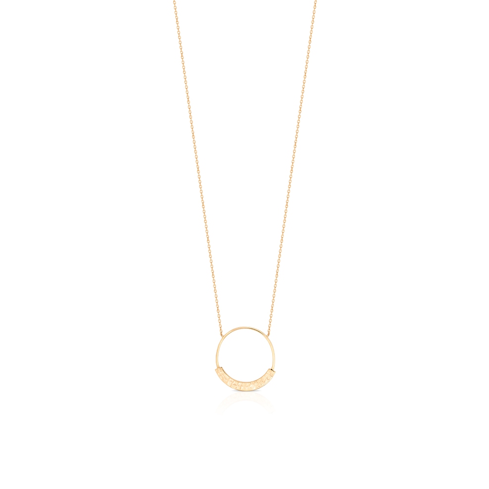 Naszyjnik mosiężny z kółkiem