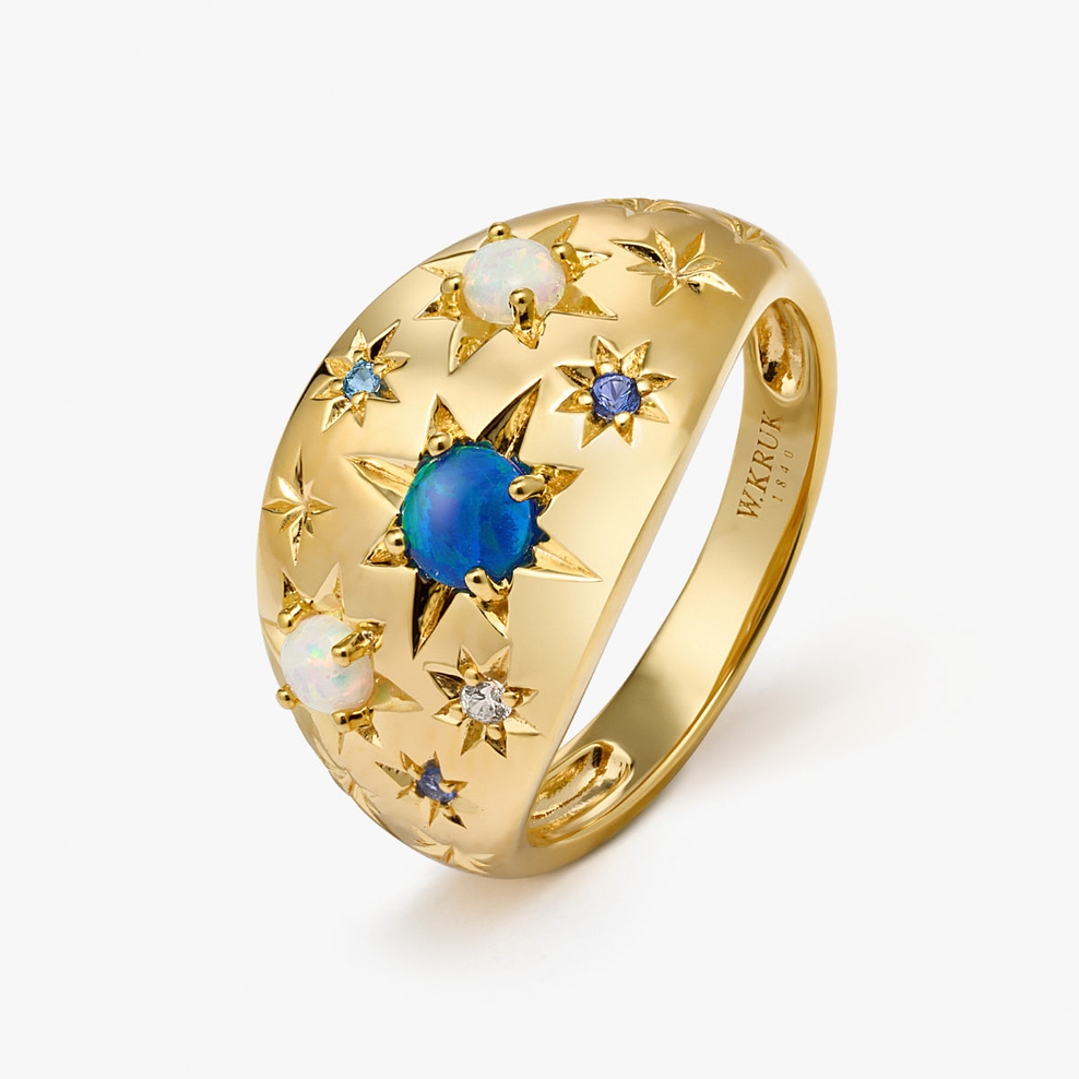 Pierścionek srebrny Alchemia