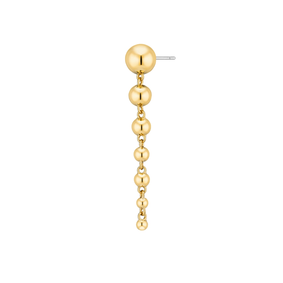 Kolczyk Gold Bubble Drip