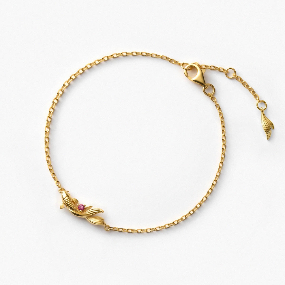 Bransoleta srebrna KOI