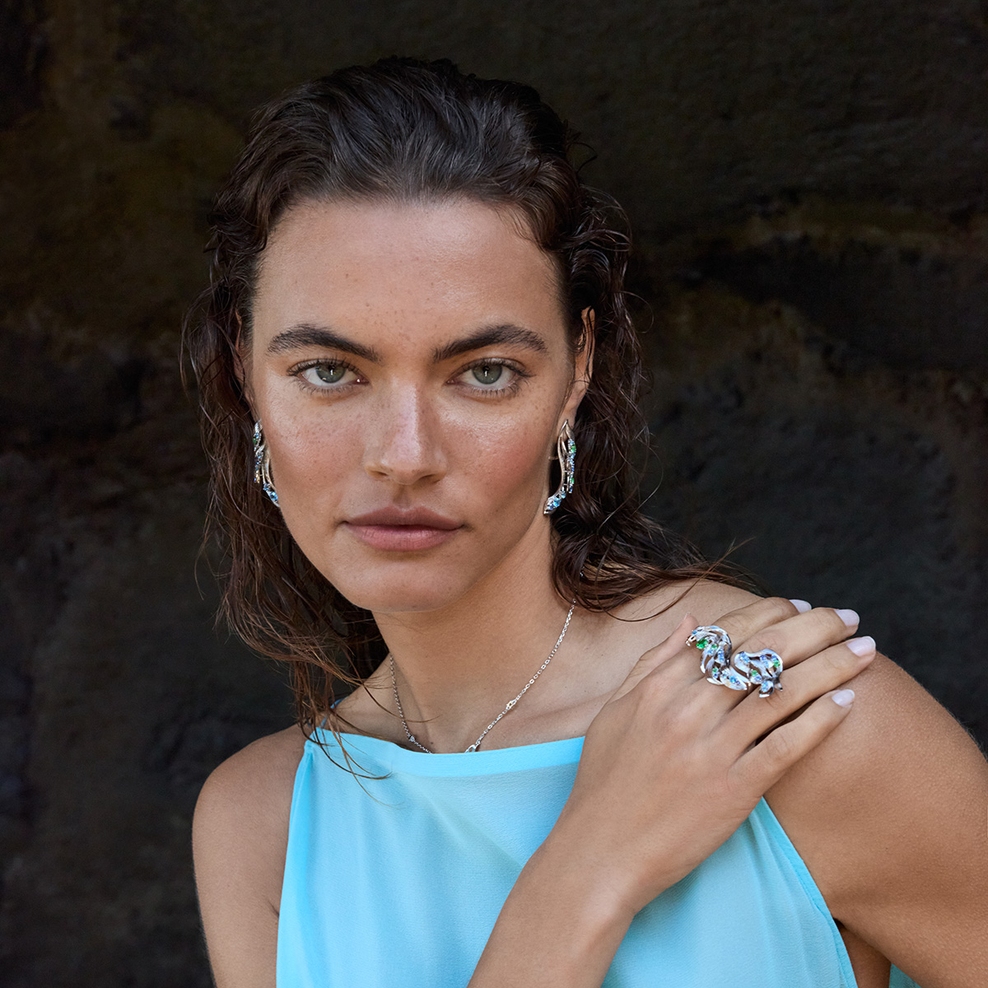 Pierścionek srebrny KOI