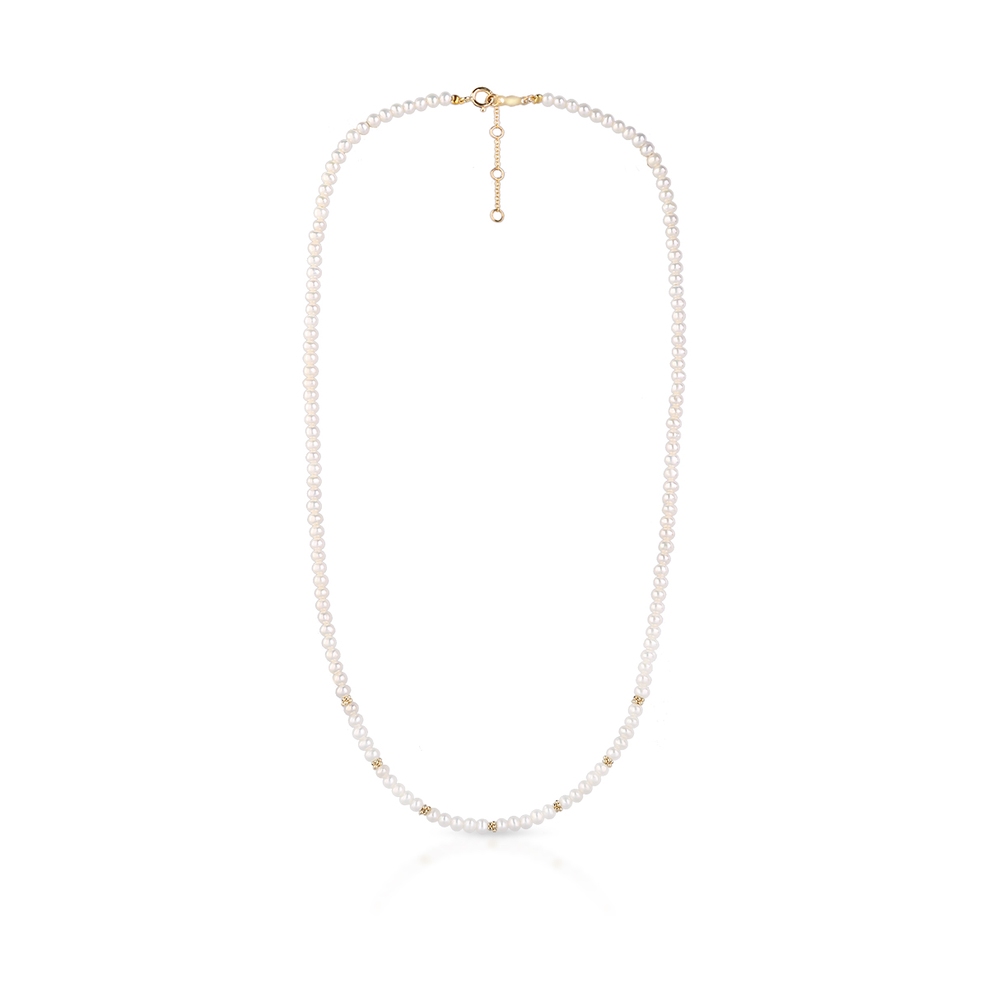 Naszyjnik złoty z perłami