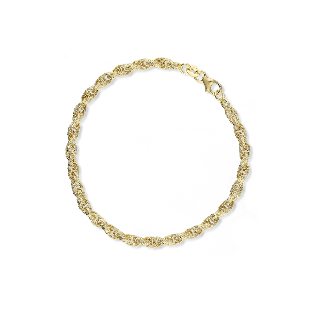 Bransoleta złota singapur