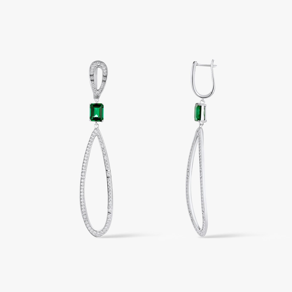 Kolczyki srebrne z cyrkoniami Ceremonials