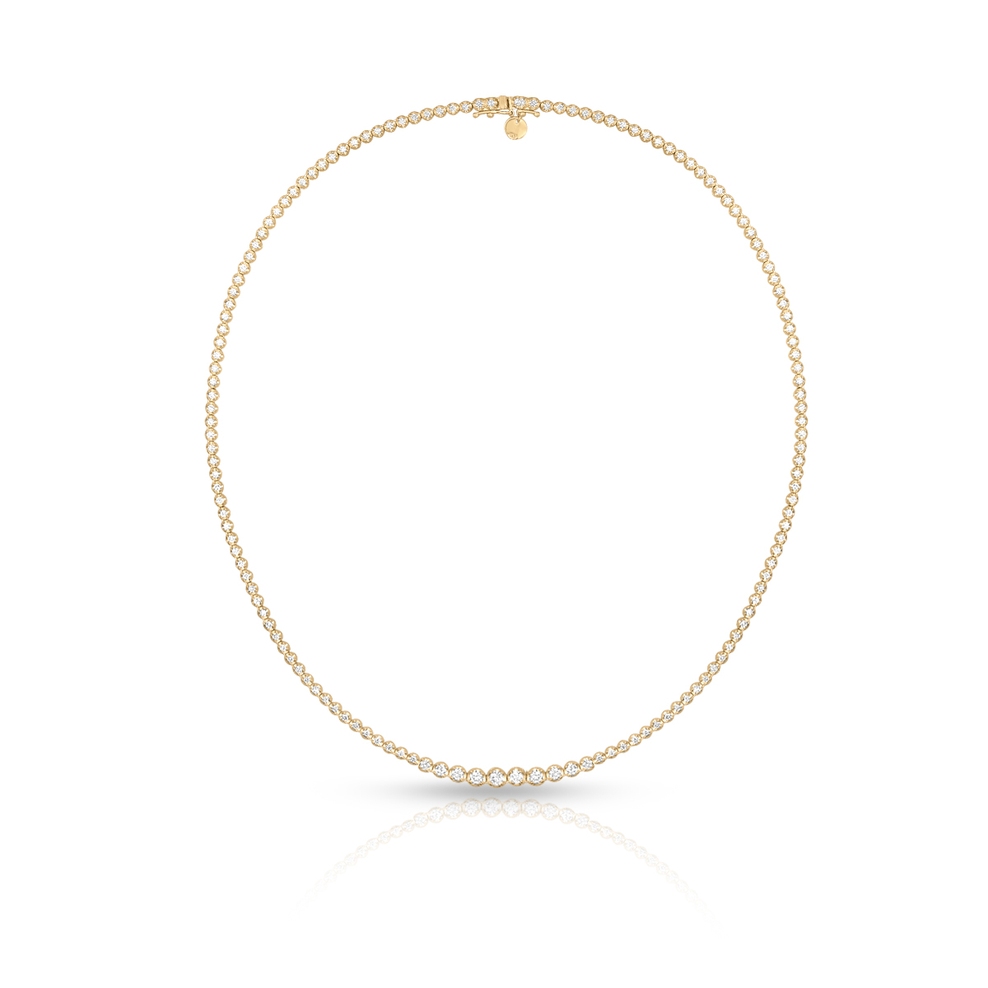Naszyjnik złoty z brylantami