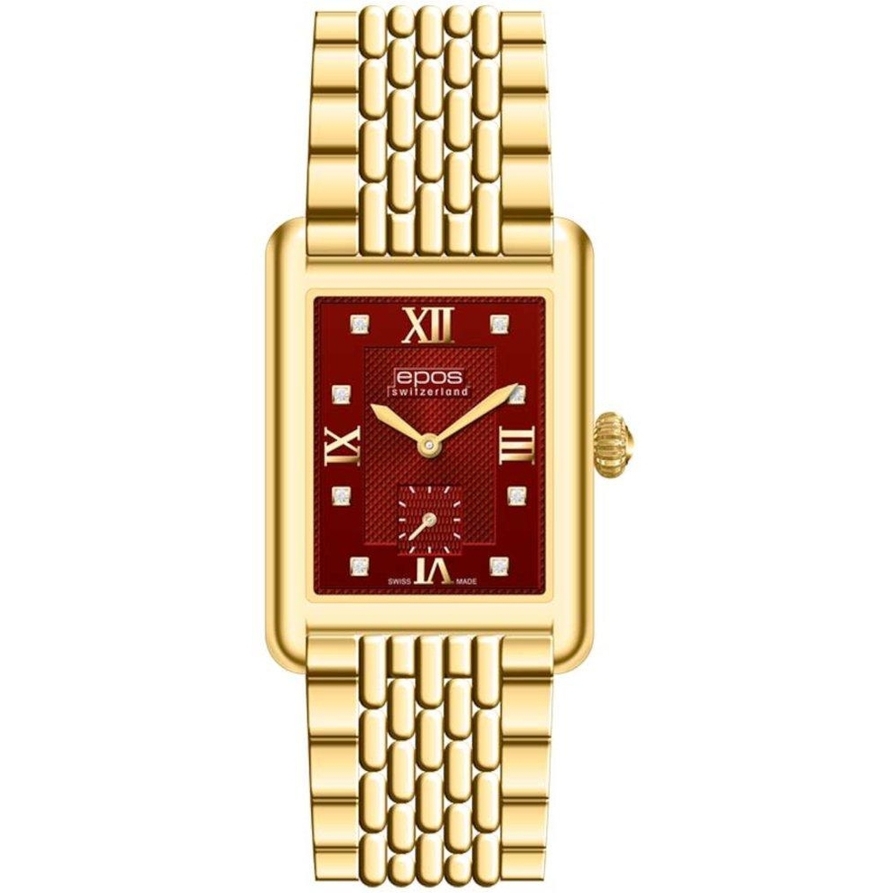 ZEGAREK EPOS QUARTZ LADY SQUARE DIAMONDS