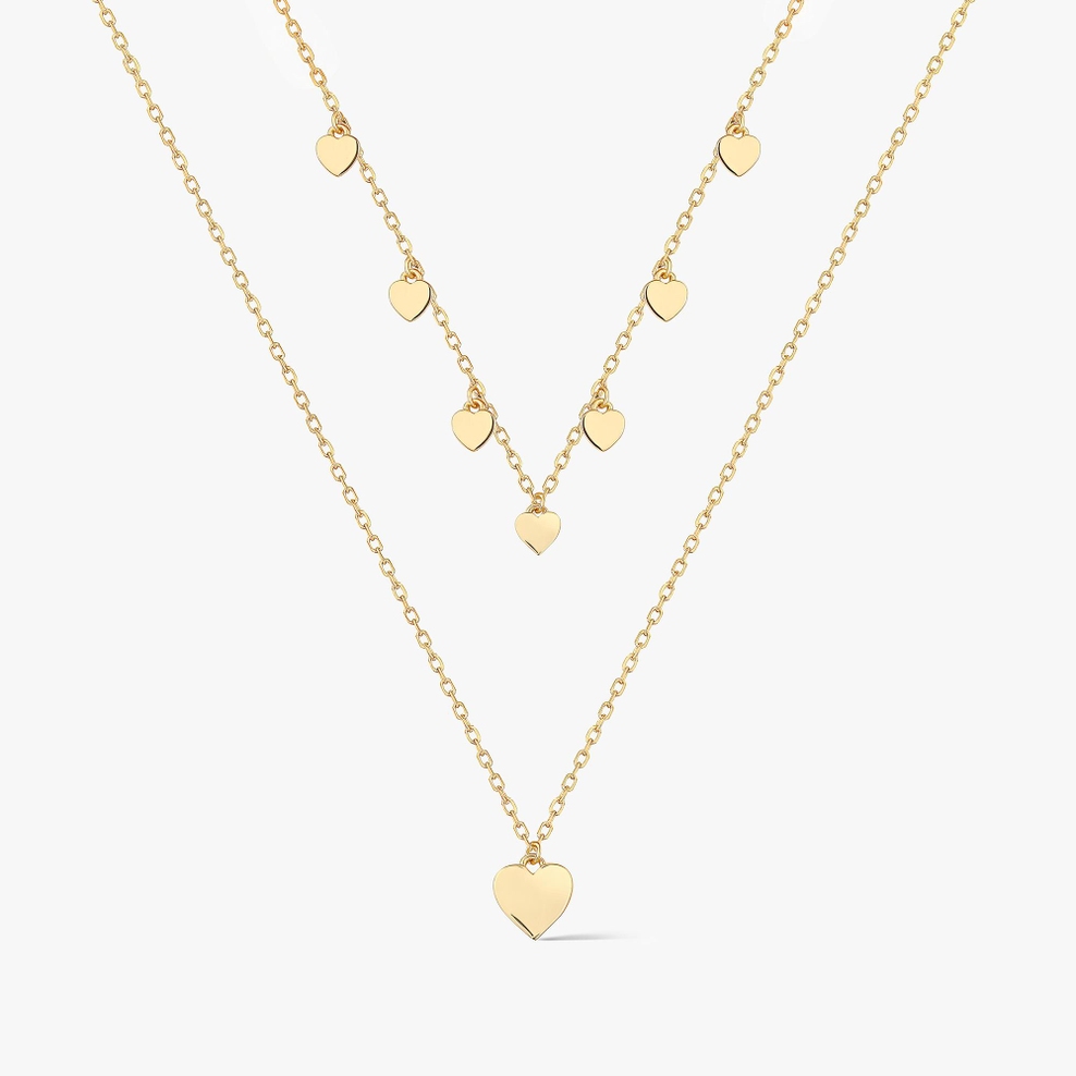 Naszyjnik srebrny pozłacany