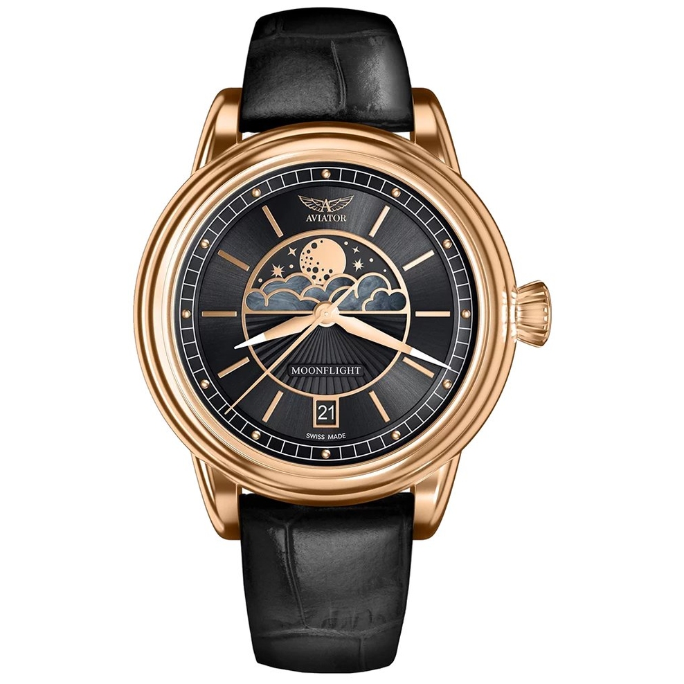 ZEGAREK AVIATOR DOUGLAS MOONFLIGHT