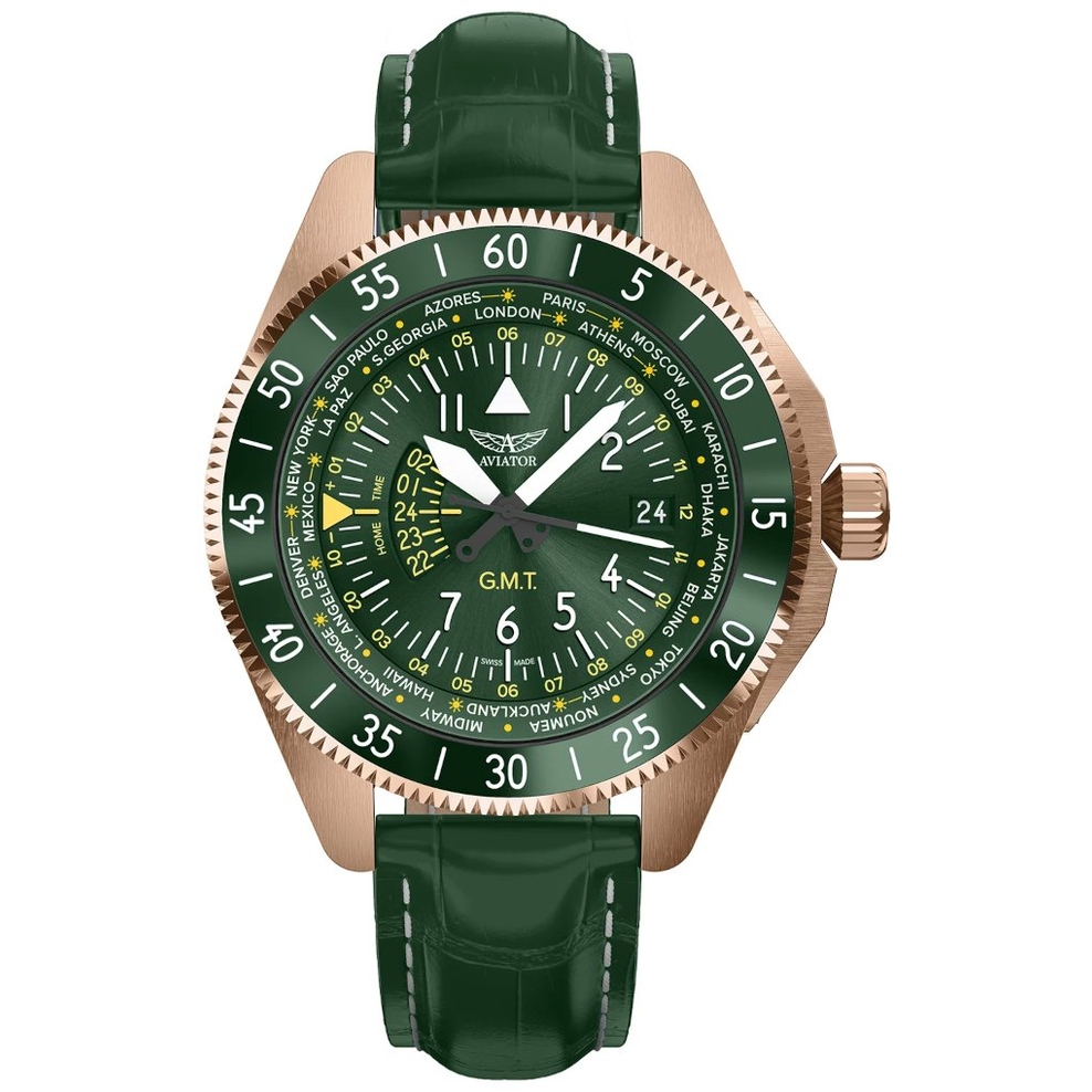 ZEGAREK AVIATOR AIRACOBRA GMT