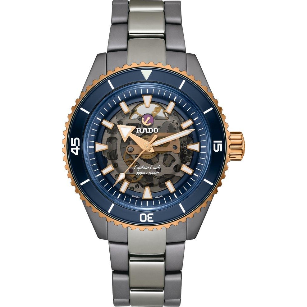 ZEGAREK RADO CAPTAIN COOK HIGH-TECH CERAMIC SKELETON