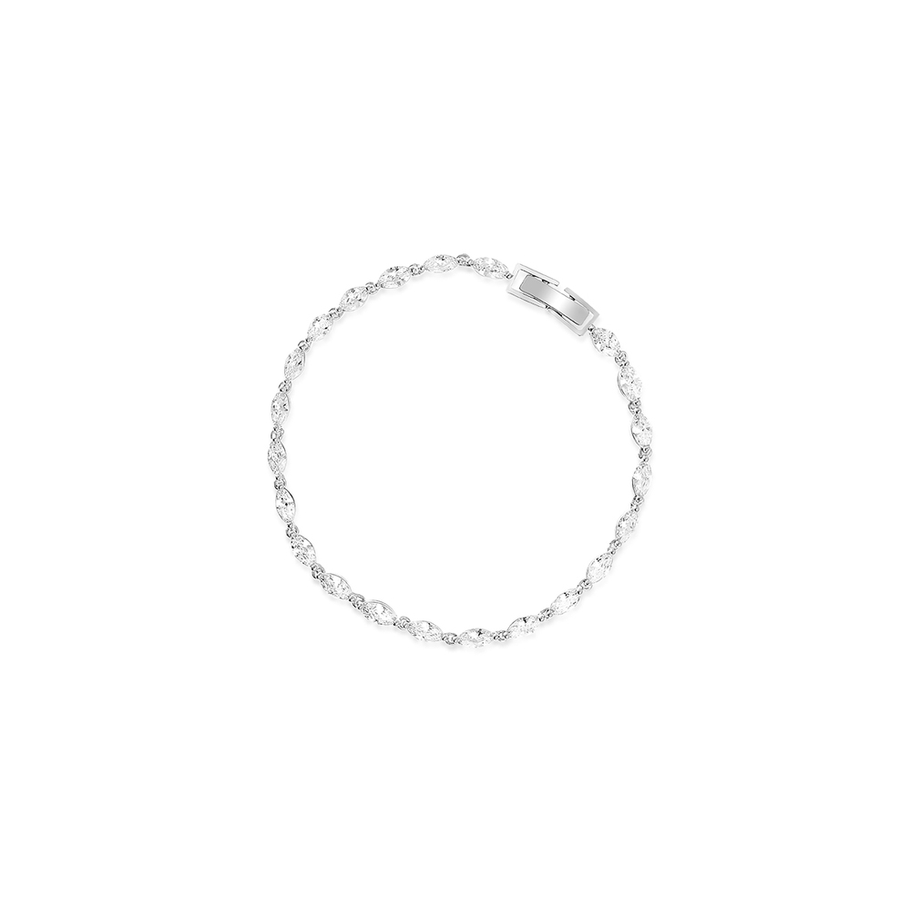 Bransoleta mosiężna z cyrkoniami