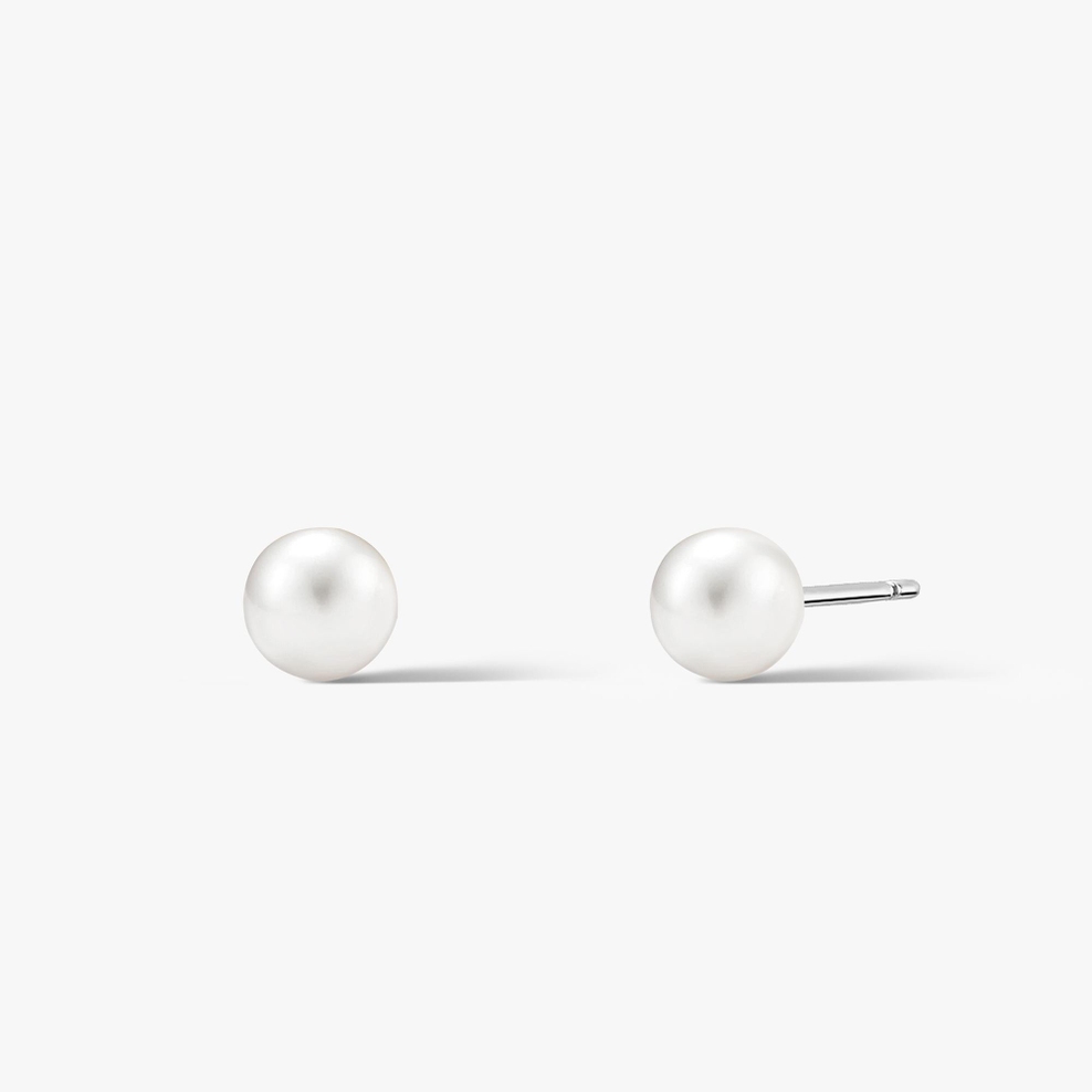 Kolczyki srebrne z perłą