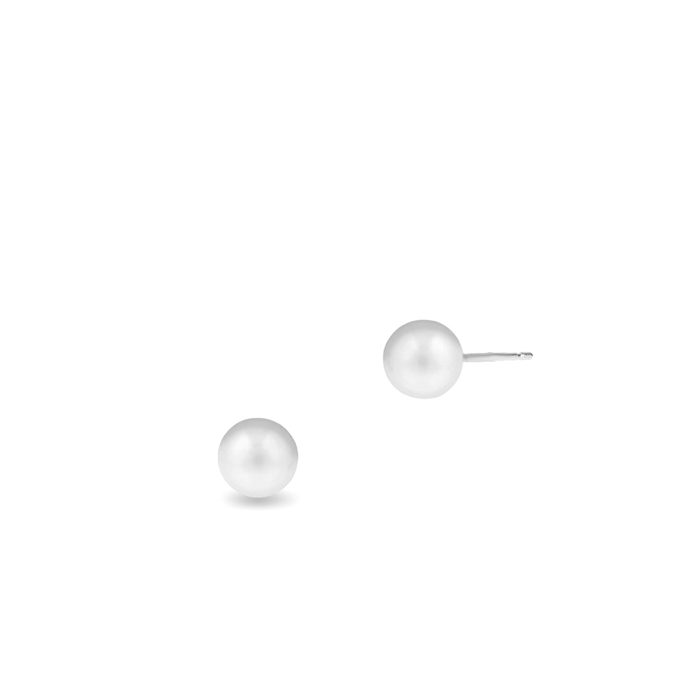 Kolczyki białe złoto z perłami