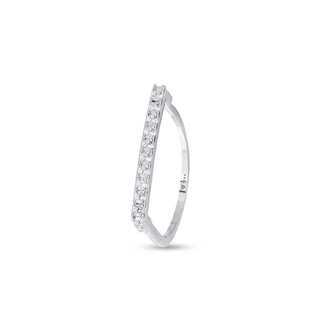 Pierścionek srebrny z cyrkoniami