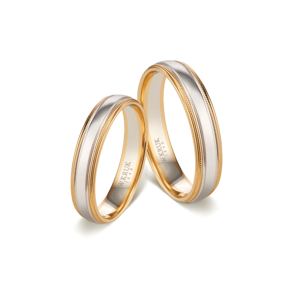 Komplet obrączek złotych SEMPRE