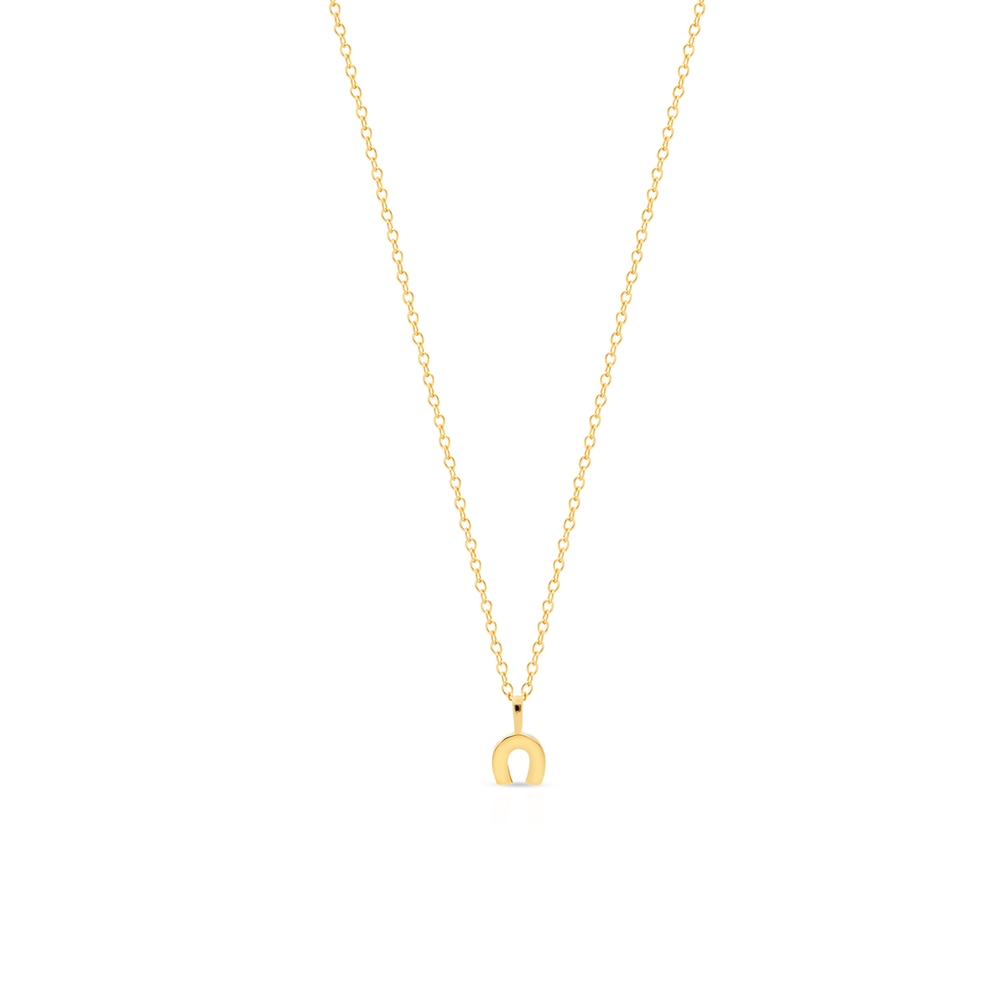 Wisiorek złoty podkowa