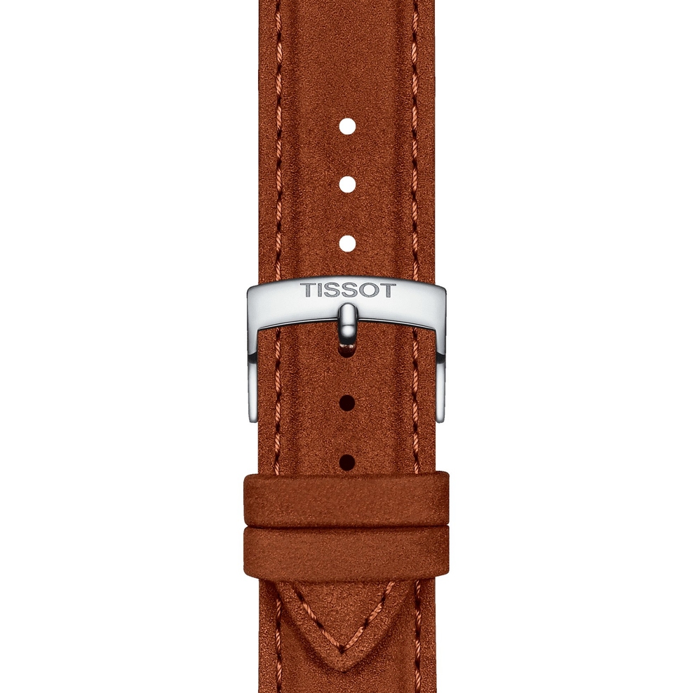 TISSOT BRĄZOWY PASEK ZE SKÓRY 21 MM