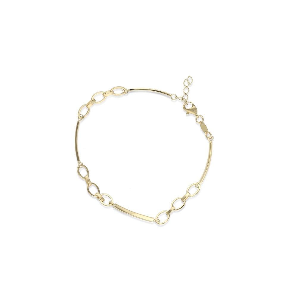 Bransoleta złota z elementem pancerki