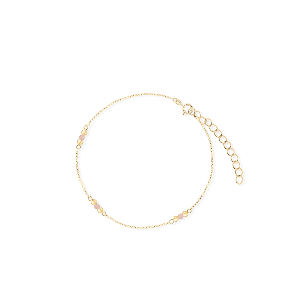 Bransoletka srebrna pozłacana z opalami